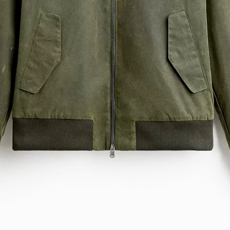 Mga Kagamitan sa Damit 2x2 makapal na rib knit hem para sa baseball jacket